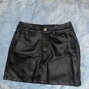 SHEIN Black Mini Skirt